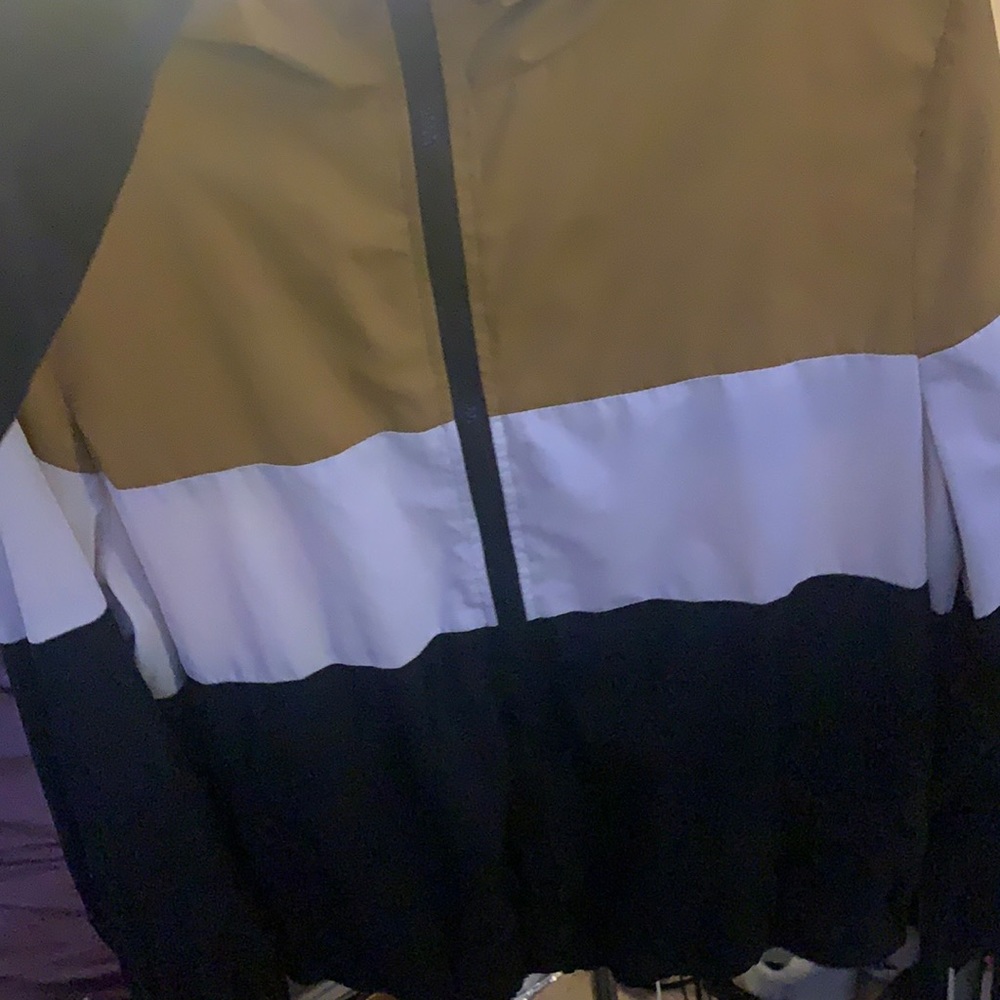 black tan and white with adjustable bottom